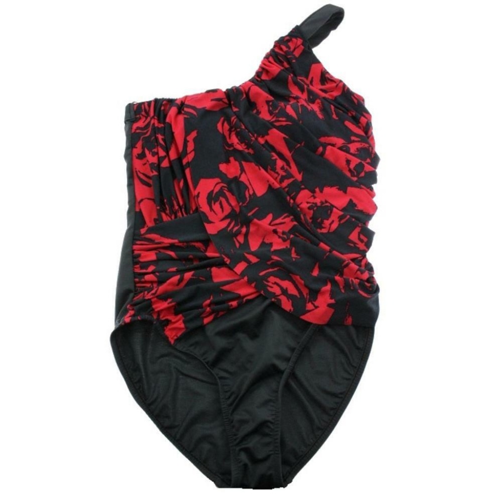 Printed Drapey Slimming One-piece Swimsuit